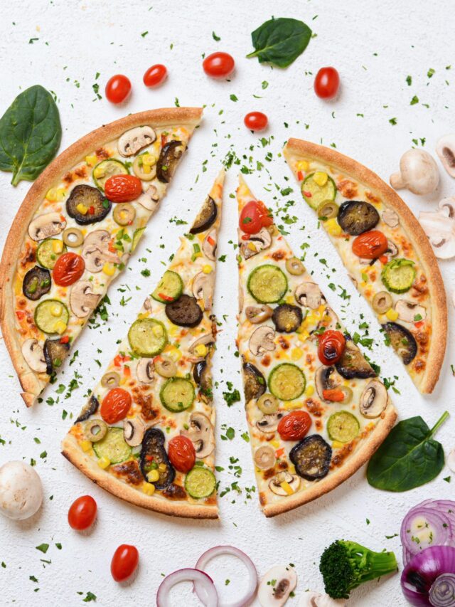 Cream cheese and fruit on a pizza crust