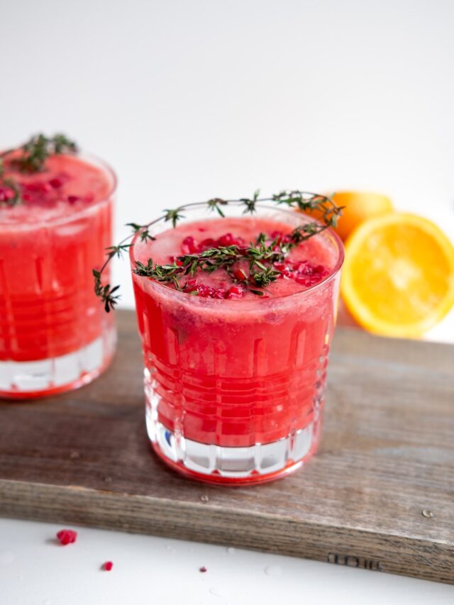 Smoothie made with watermelon